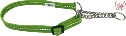 Halvstryp kanal justerbar 15mm limegrön med reflex