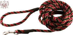Nosework-koppel 5 meter cerise-vinröd-beige