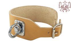 Spårhalsband läder natur