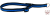 Nomehalvstryp kanal justerbar 25mm svart-blå