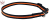 Valphalsband valk-antiglid svart-orange