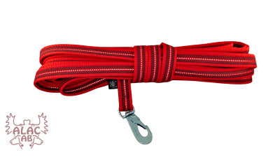 Zoom bild av Spårlina antiglid 20mm röd med reflex