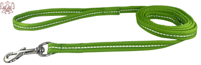 Zoom bild av Kanalkoppel 1,5cm limegrön med reflex