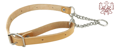 Zoom bild av Ställbart natur läderhalvstryp 18mm