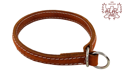 Zoom bild av Läderstryp exklusiv rödbrun